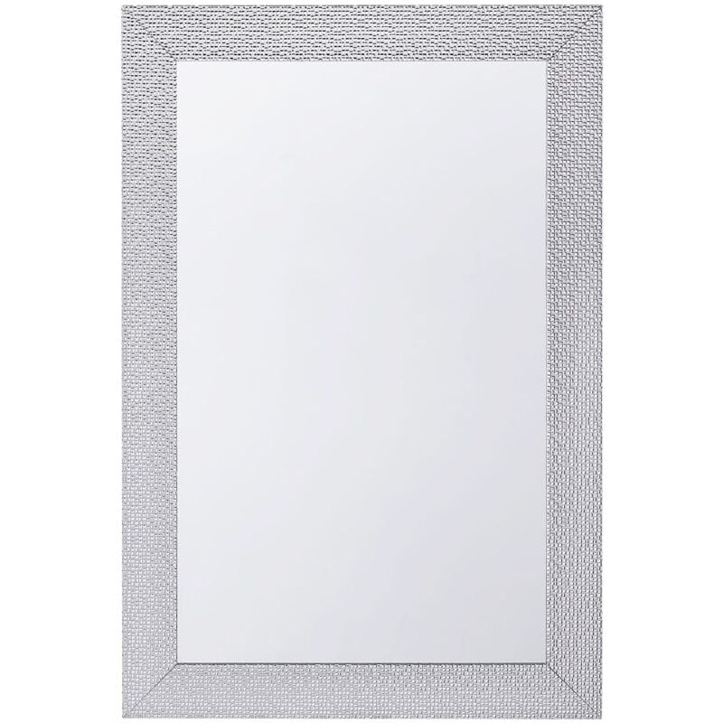 foto del prodotto beliani specchio da parete in color argento 61 x 91 cm mervent