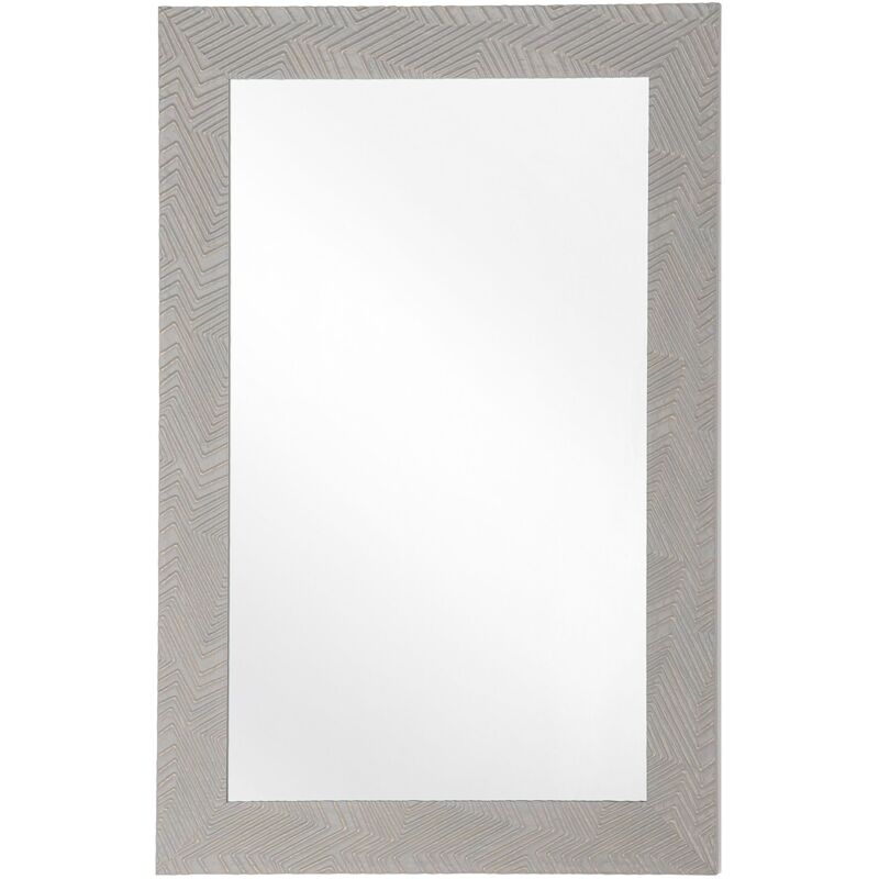 foto del prodotto beliani specchio da parete in color grigio 60x91 cm nevez