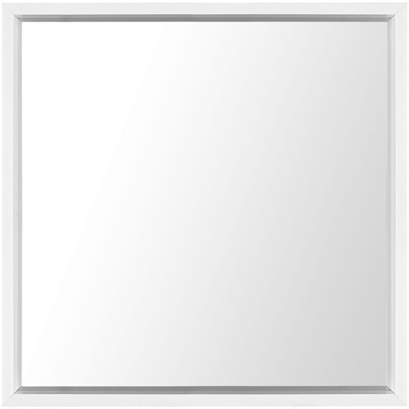 foto del prodotto beliani specchio da parete quadrato bianco 50 x 50 cm brignoles