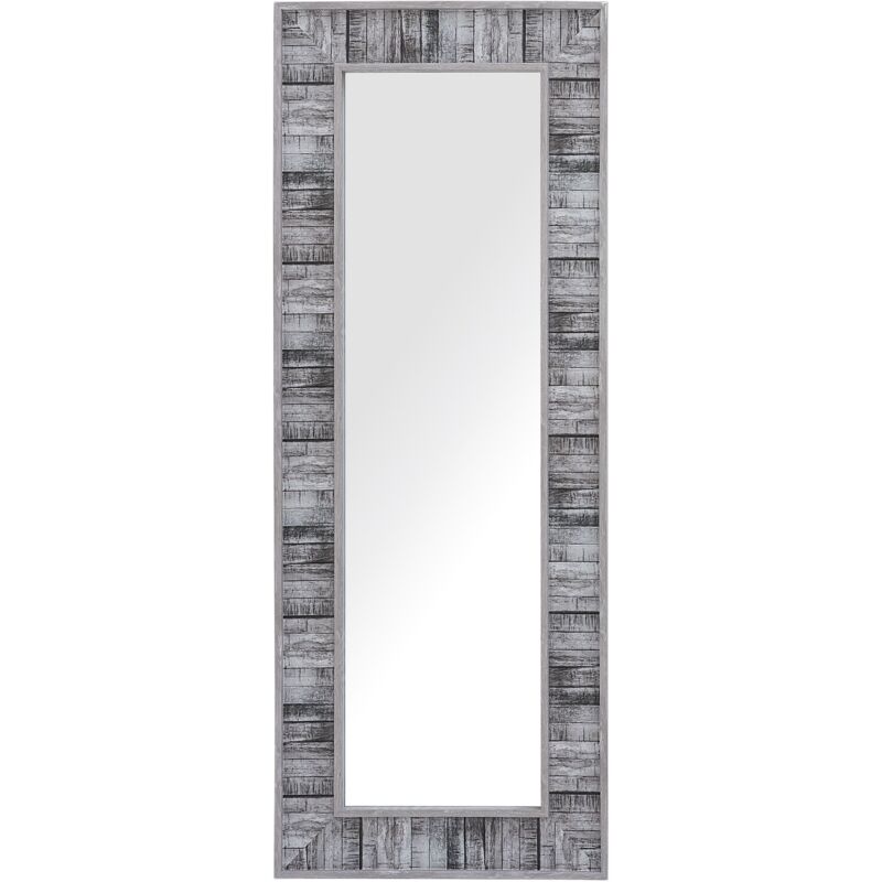 foto del prodotto beliani specchio da parete rettangolare bianco e grigio rosnoen