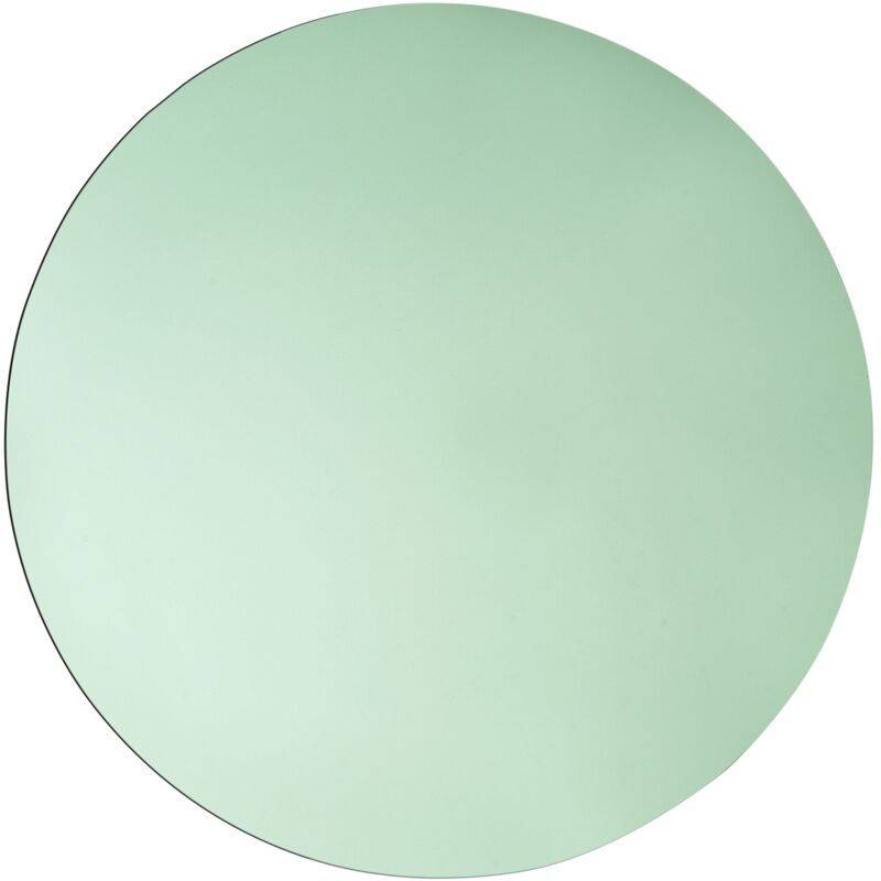 foto del prodotto beliani specchio da parete rotondo decorativo verde tinta bouchon