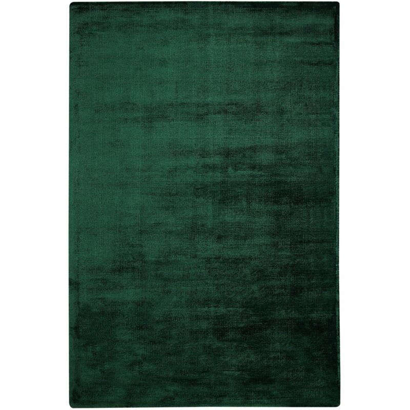 foto del prodotto beliani tappeto a pelo corto verde scuro 140 x 200 cm gesi ii