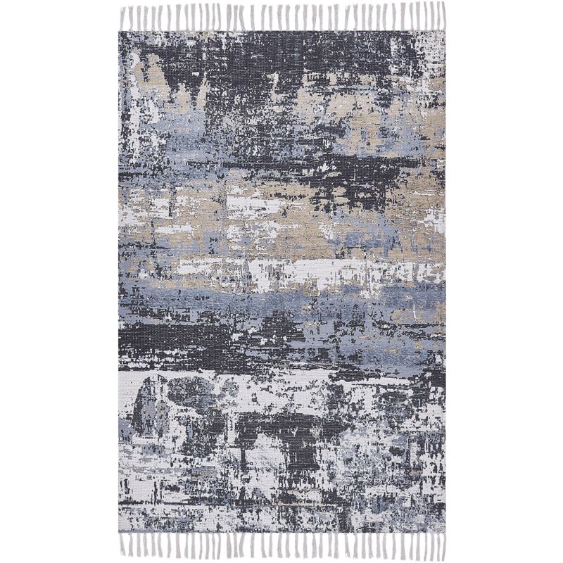 foto del prodotto beliani tappeto multicolore in cotone 140 x 200 cm fatto a mano konakli