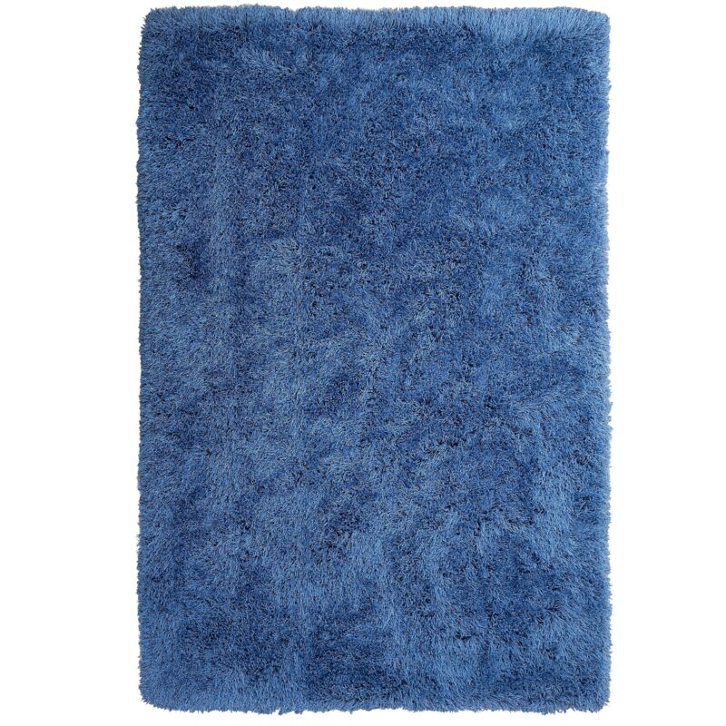 foto del prodotto beliani tappeto pelo lungo 140 x 200 cm blu cide