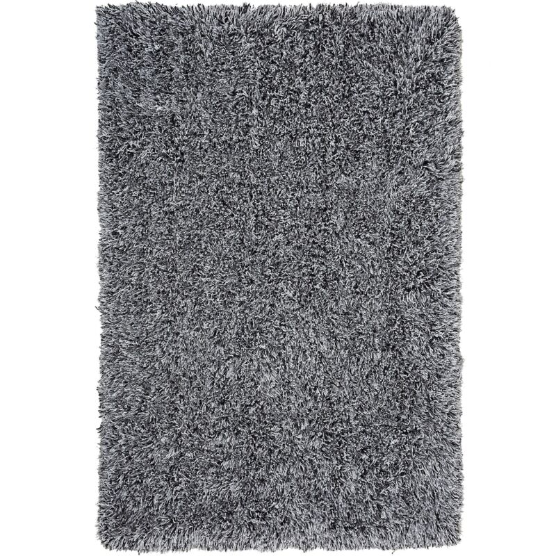 foto del prodotto beliani - tappeto shaggy color grigio sale e pepe 140 x 200 cm cide