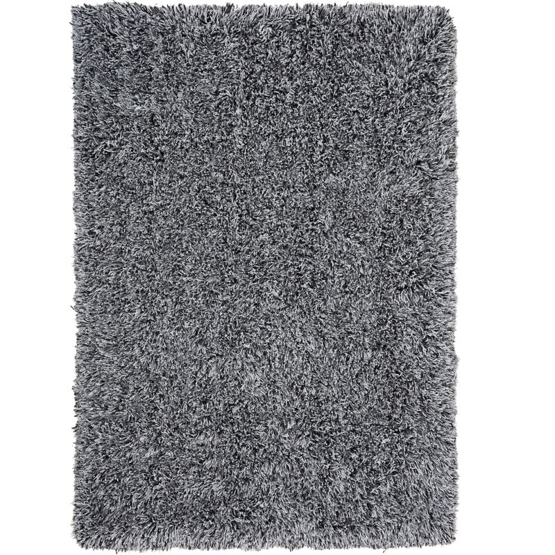 foto del prodotto beliani tappeto shaggy color grigio sale e pepe 200 x 300 cm cide