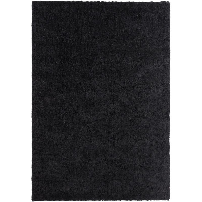 foto del prodotto beliani tappeto shaggy nero 160 x 230 cm demre