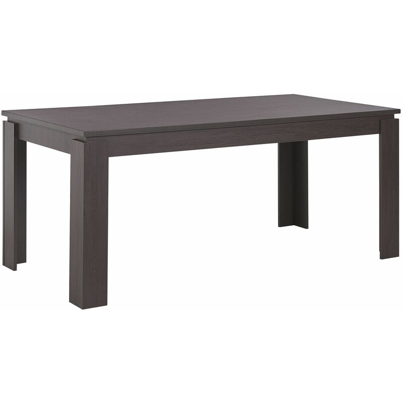foto del prodotto beliani tavolo da pranzo moderno in legno scuro per 6 persone 180 x 90 cm viton