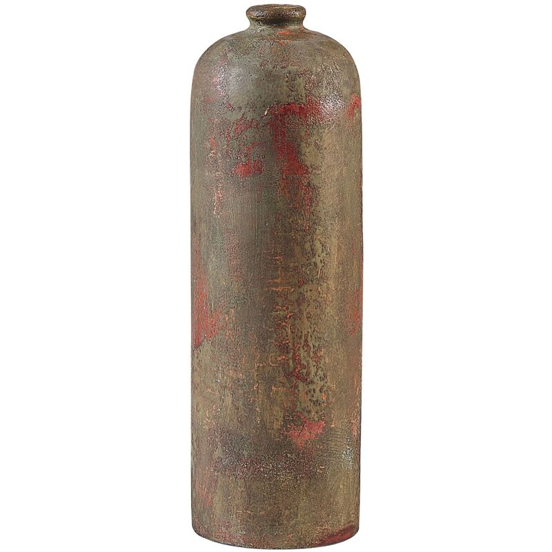 foto del prodotto beliani vaso decorativo vintage antico soggiorno verde e rame ubeda