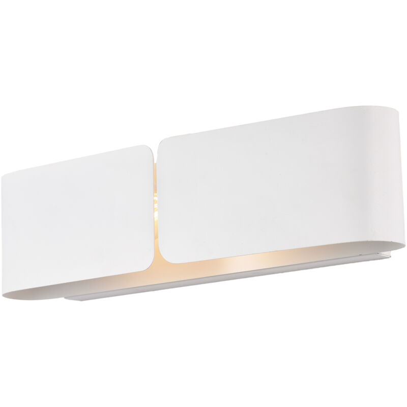 foto del prodotto belight applique moderna 2 luci hug in ferro laccato bianco