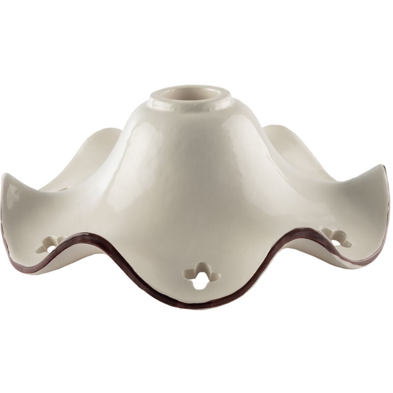 foto del prodotto belight diffusore in ceramica decorata a mano bianco e marrone