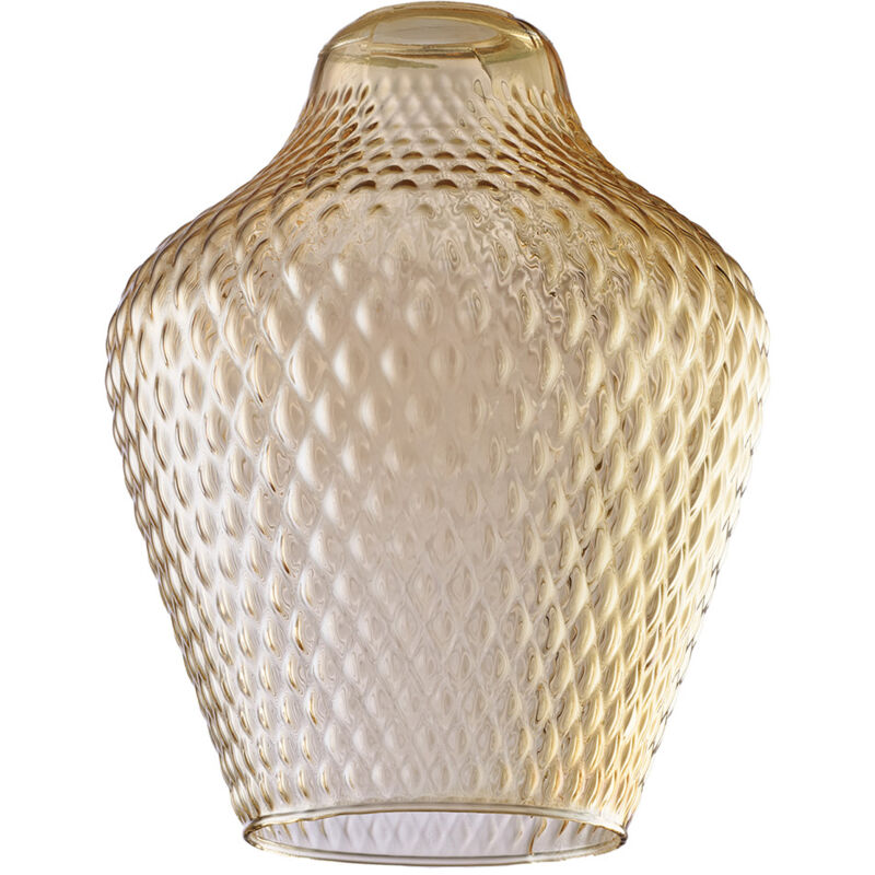 foto del prodotto belight diffusore in vetro soffiato ambra decoro in rilievo