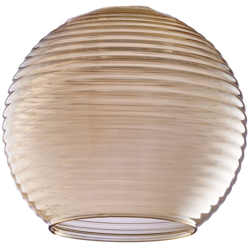 foto del prodotto belight diffusore in vetro soffiato rigato ambra