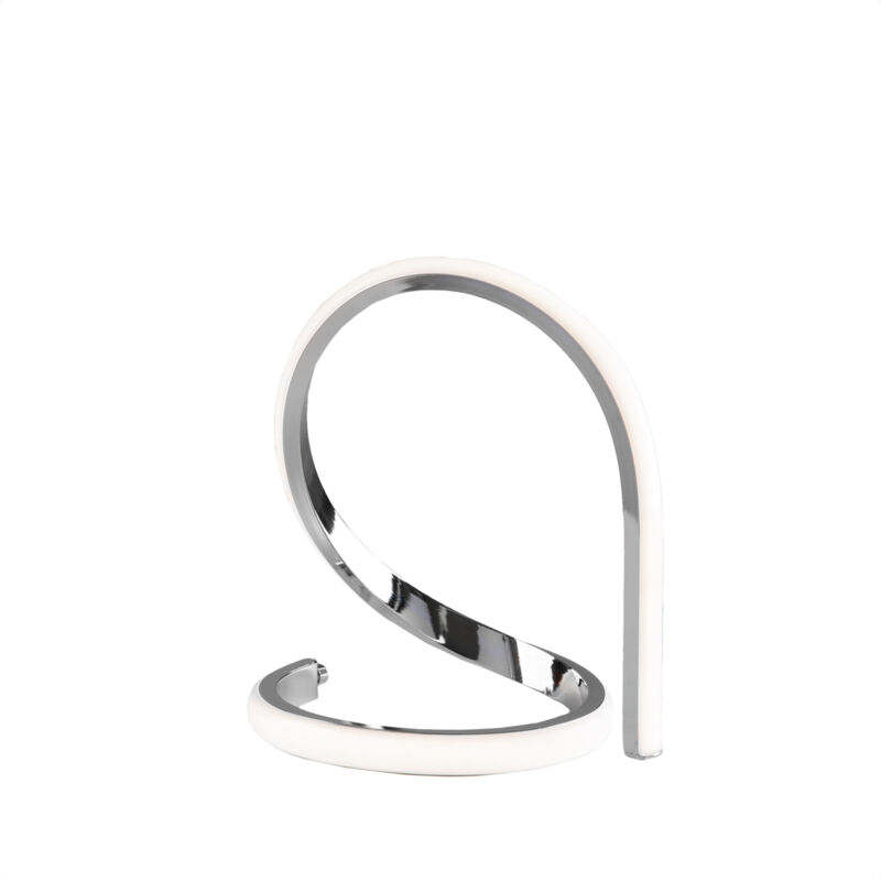 foto del prodotto belight lumetto moderno infinity luce led integrata metallo e alluminio cromo