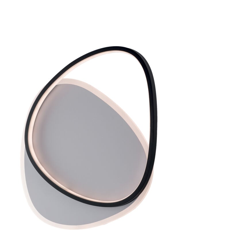 foto del prodotto belight plafoniera in metallo e alluminio bianco e nero con led integrato cct telecomando
