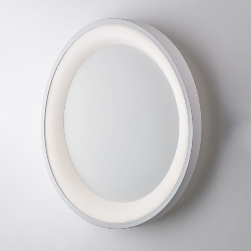 foto del prodotto belight plafoniera moderna circolare anna led integrato in alluminio bianco