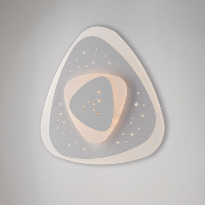 foto del prodotto belight plafoniera moderna in metallo bianco led integrato 3000k e 4500 k diam. 50 cm