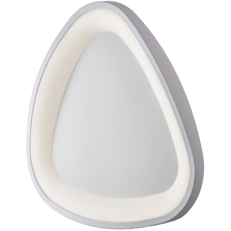 foto del prodotto belight plafoniera moderna triangolare anna led integrato in alluminio bianco