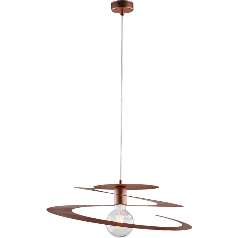 foto del prodotto belight sospensione moderna 1 luce spring ferro laccato rame taglio laser