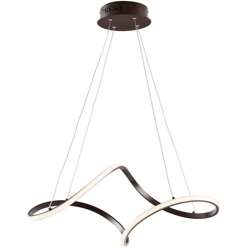 foto del prodotto belight sospensione moderna dana metallo marrone led integrato 4000k