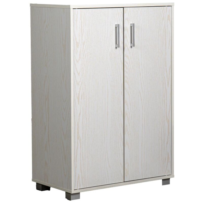 foto del prodotto bellahome armadio multifunzione in laminato bianco venato basso 60x35x90 cm