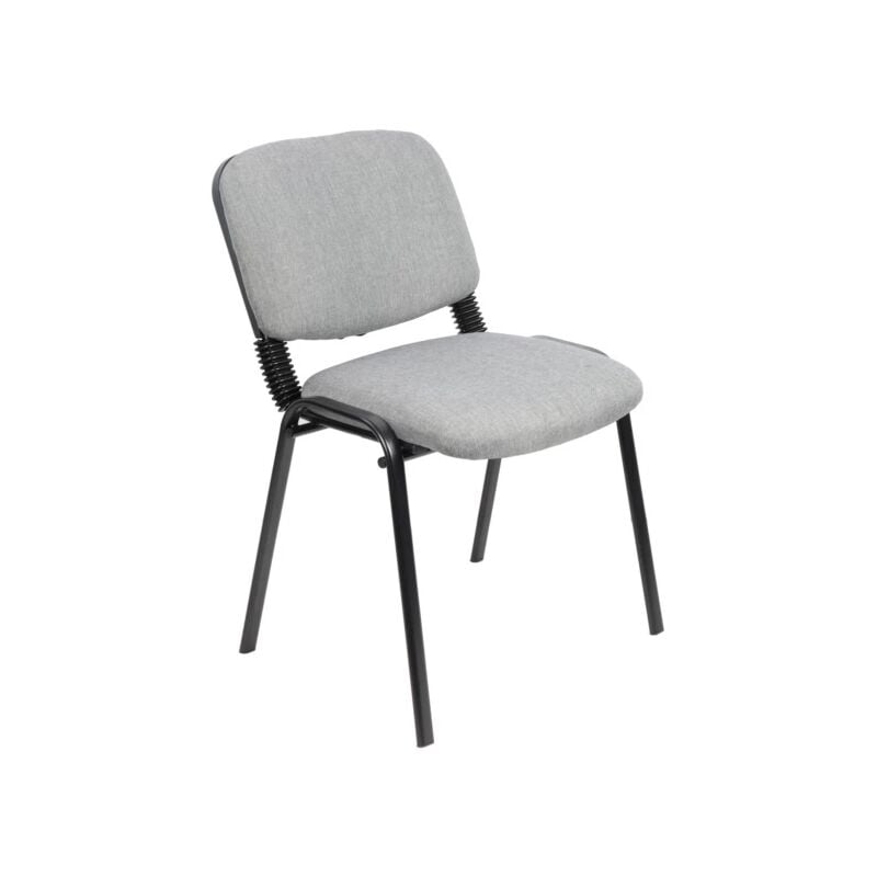 foto del prodotto bellahome sedia da ufficio daisy grigia, 40x45x40 cm