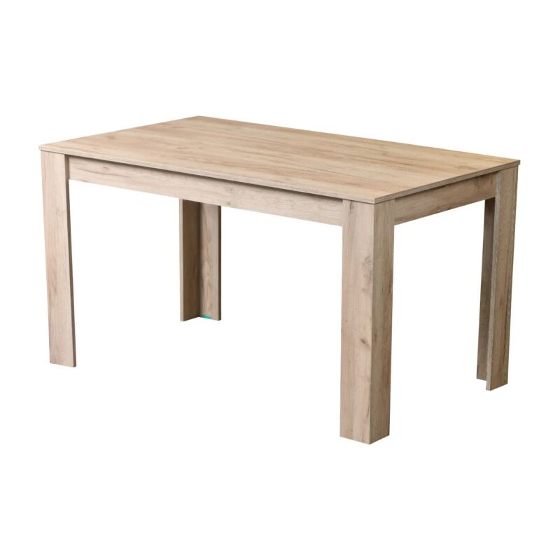 foto del prodotto bellahome tavolo da pranzo granada rifinito quercia, 135x80x74 cm