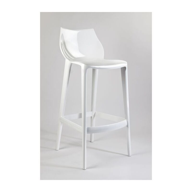foto del prodotto bellelli design sgabello cucina policarbonato extralucido mahi mahi bianco puro h 66 opzioni 2 scelta