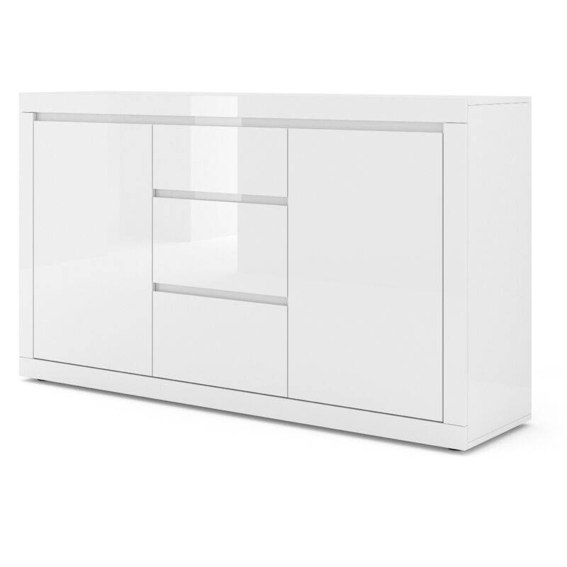 foto del prodotto bello bianco 3 150 cm cassettiera all italiana bianco opaco bianco lucido