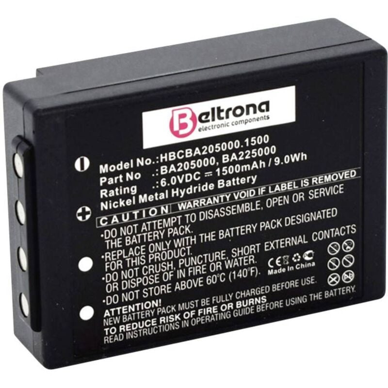foto del prodotto beltrona batteria ricaricabile radiocomando 6 v 1500 mah
