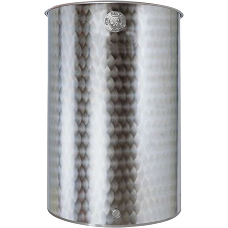 foto del prodotto belvivere botte 500 lt fusto in acciaio inox senza tappo serbatoio per vino olio birra acqua contenitore alimenti made in italy acciaio inox lt 500