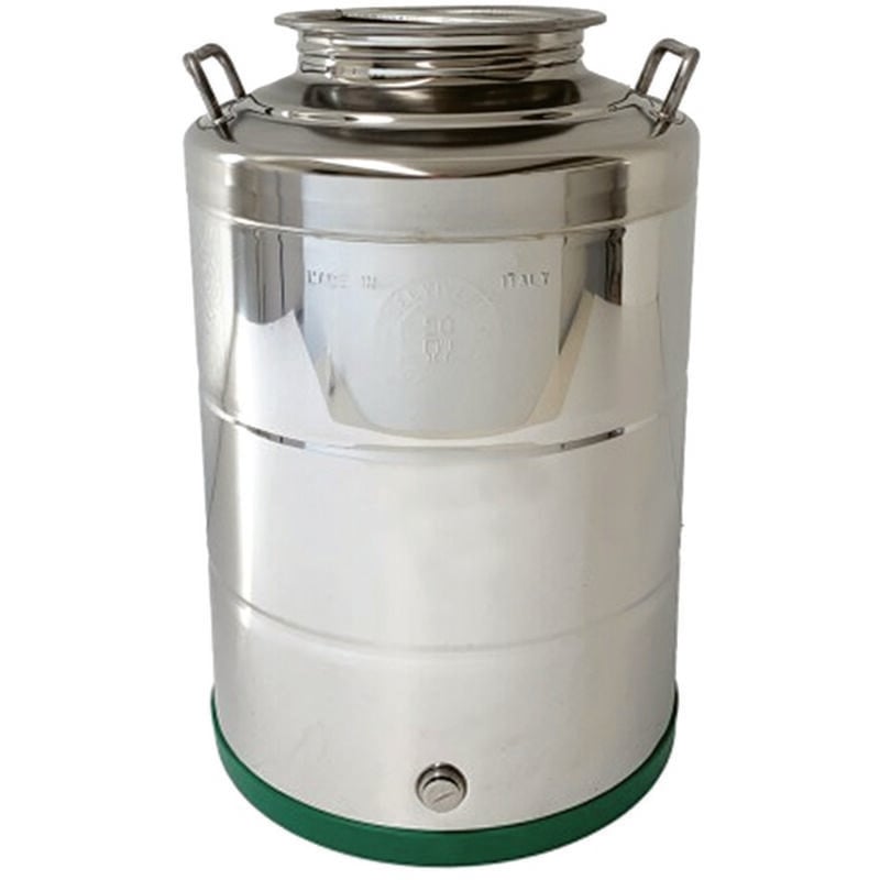 foto del prodotto belvivere fusto inox per olio saldato lt.50