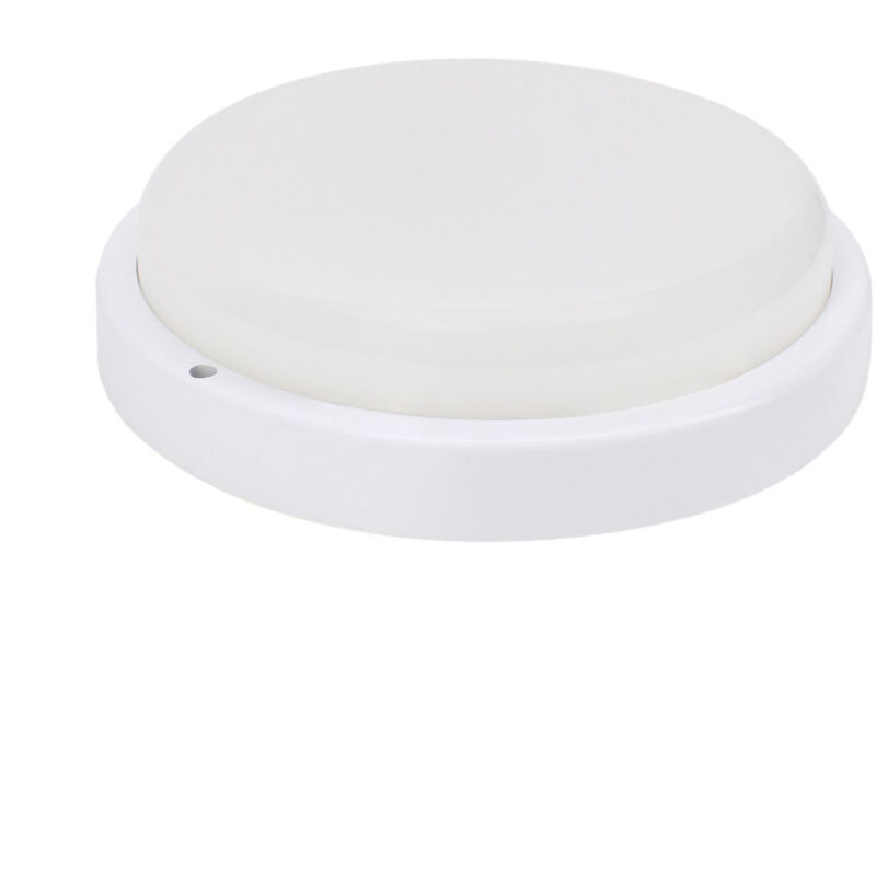 foto del prodotto bemko lampada circolare a soffitto a led 18w 1750lm 4000k ip54 bianco 210mm