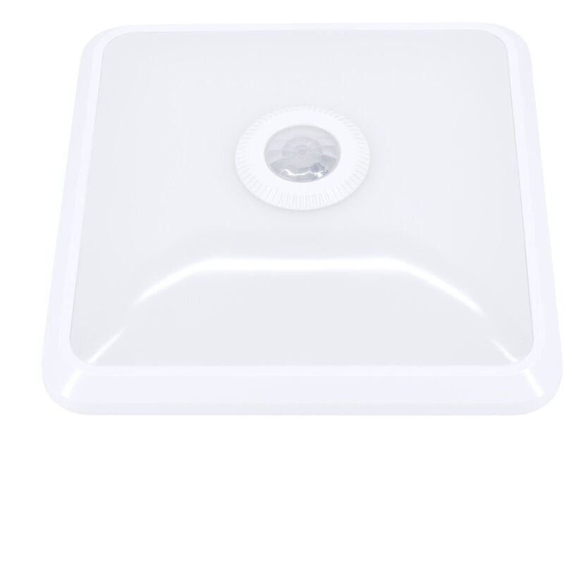 foto del prodotto bemko lampada da soffitto led doria 12w 4000k 1000lm quadrato 250mm rilevatore pir
