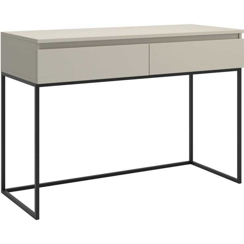foto del prodotto bemmi consolle con estructura met lica negra 120 cm beige gris selsey