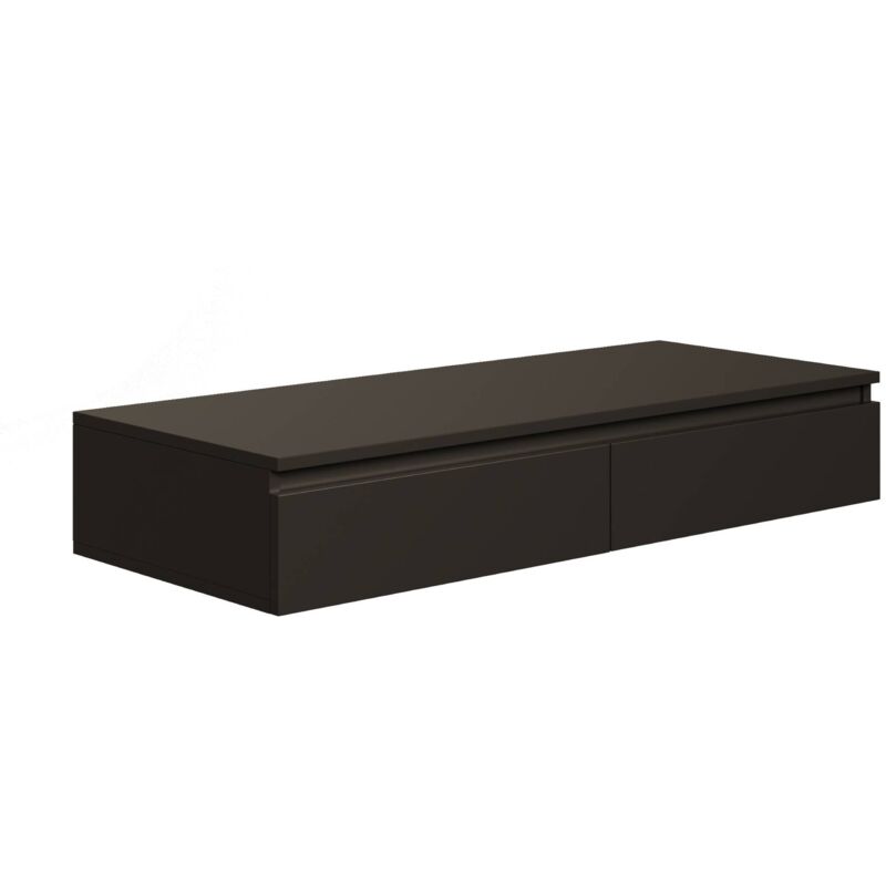 foto del prodotto bemmi tocador con scrivania e 2 cassetti 120 cm nero selsey