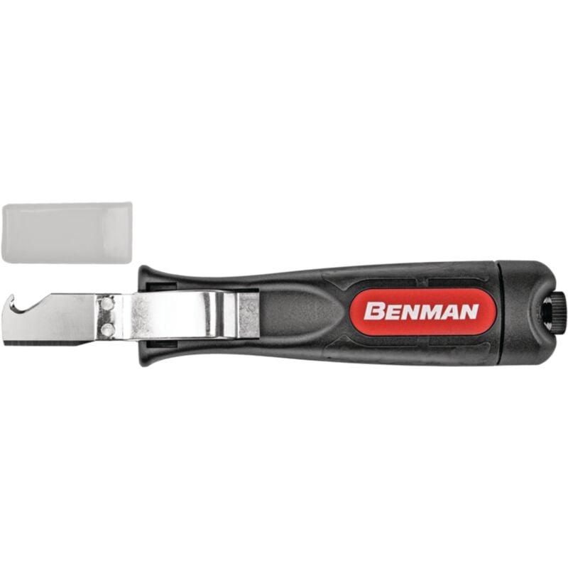 foto del prodotto benman coltello spelafili con lama a gancio regolabile diametro 4 28mm