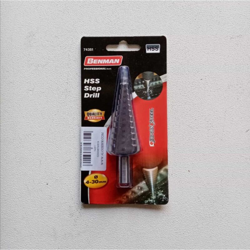 foto del prodotto benman fresa in hss m2 graduata da 4 a 30mm uso professionale