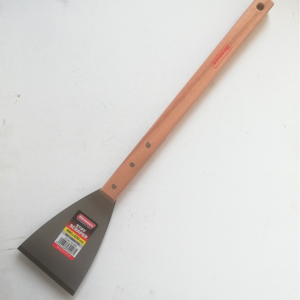 foto del prodotto benman spatola raschietto da 10cm con manico legno prolungato