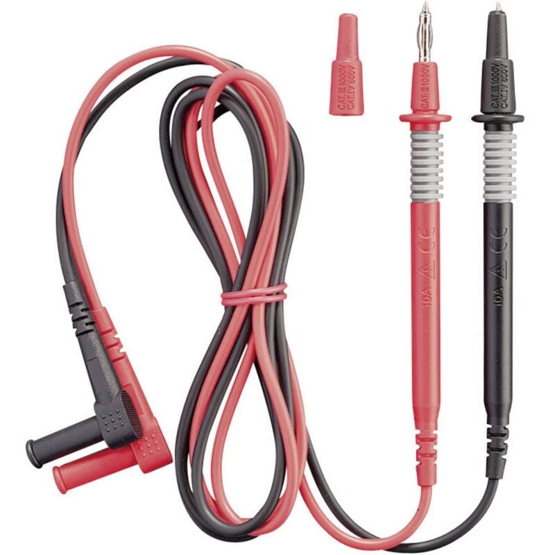 foto del prodotto benning 044145 kit puntali di sicurezza spina a banana 4 mm sonda 1.00 m nero, rosso 1 pz.