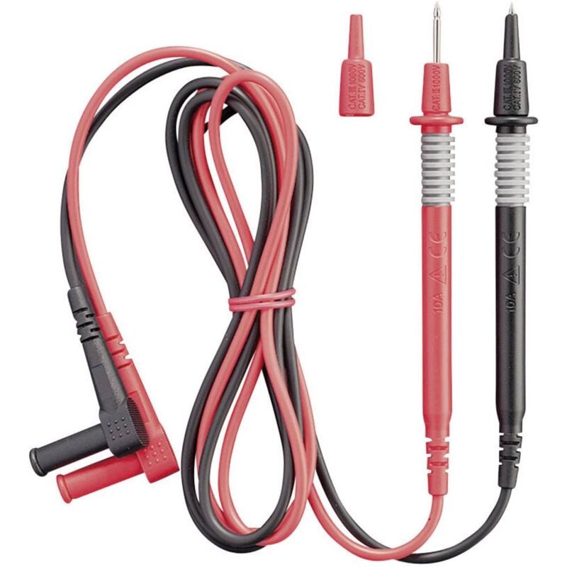 foto del prodotto benning 044146 kit puntali di sicurezza spina a banana 2 mm sonda 1.00 m nero, rosso 1 pz.