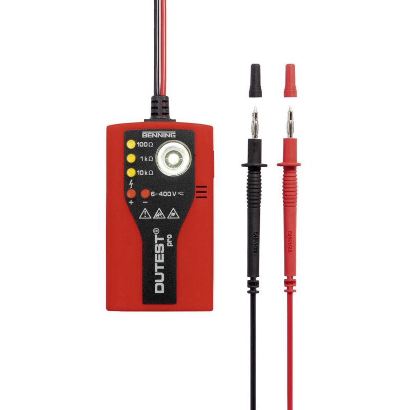 immagine 0 del prodotto benning dutest pro tester continuit cat iii 300 v led, acustico