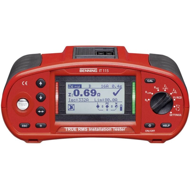 foto del prodotto benning it 115 tester per installazioni norma vde 0100, 0105
