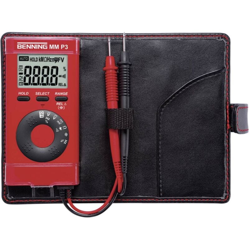 foto del prodotto benning mm p3 multimetro portatile digitale cat ii 600 v, cat iii 300 v display counts 4000