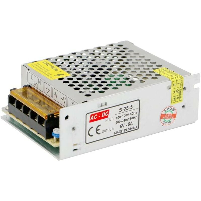 foto del prodotto benovo ac 220v dc 5v alimentatore 5a 30w stabilizzato switching trimmer