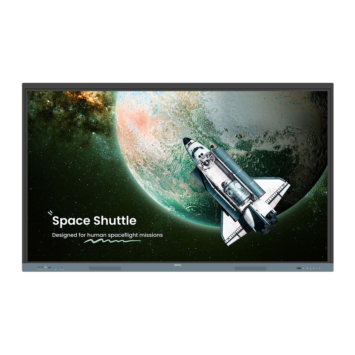foto del prodotto benq re6504 pannello piatto interattivo 165,1 cm 65 450 cd m 4k ultra hd nero, grigio touch screen processore integrato android