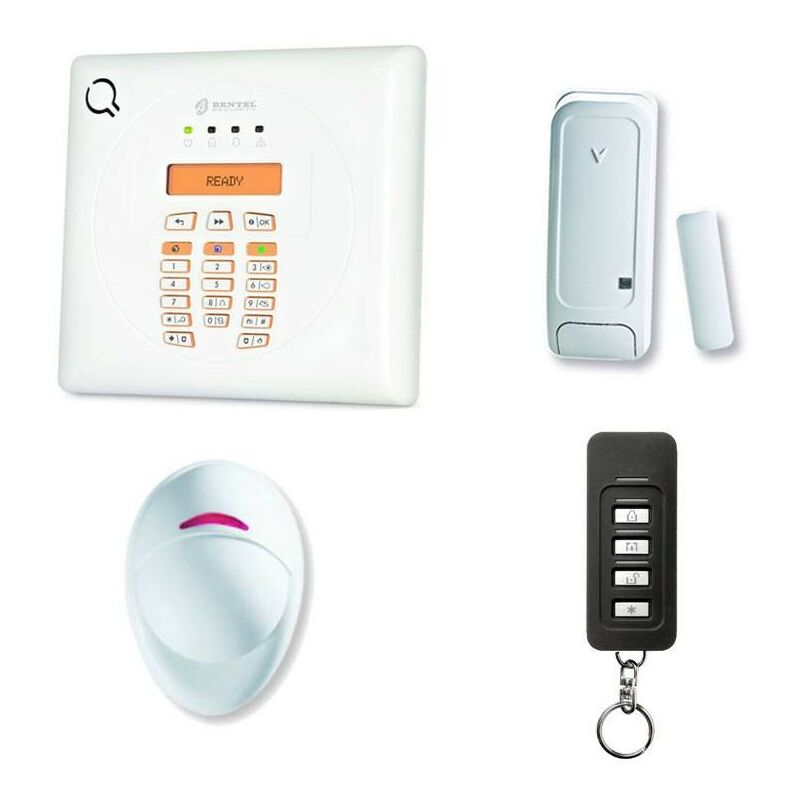 foto del prodotto bentel kit allarme wireless via radio con centrale 30 zone bw30 k