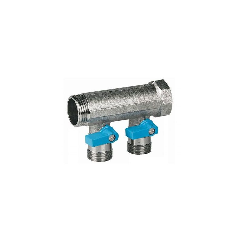 foto del prodotto bentel vb collettore con valcola a sfera e maniglia blu 3 4 mf 2 derivazioni eurocono vb050502blauw
