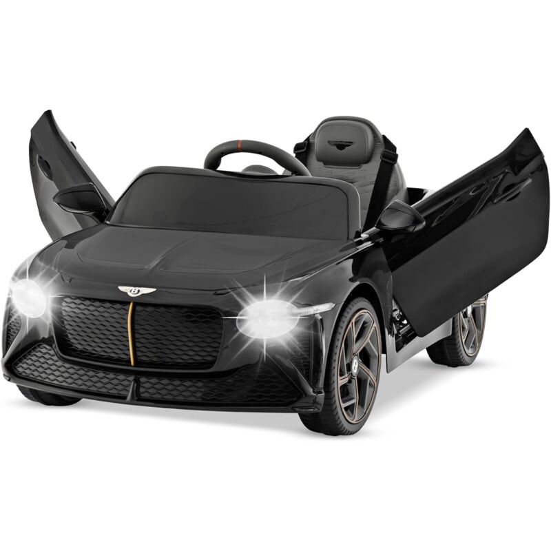 foto del prodotto bentley 12v macchina elettrica per bambini, auto elettrica con telecomando luci a led, velocit regolabile 3 5 km h, veicolo elettrico per bambini