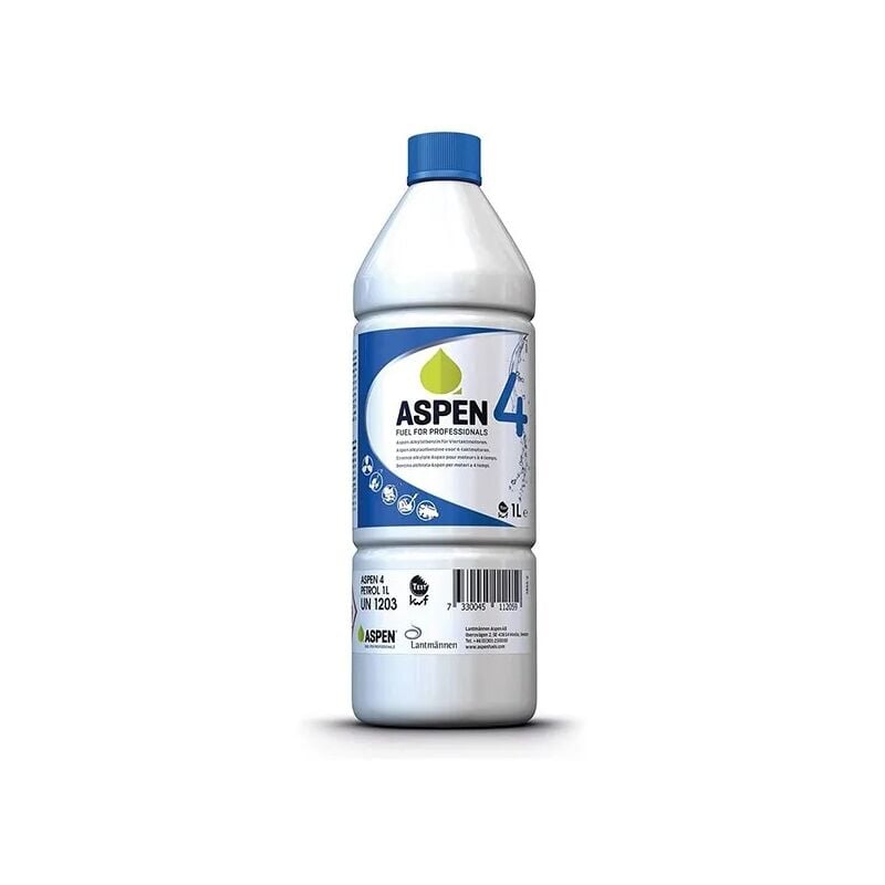 foto del prodotto benzina alchilata aspen 4 carburante per motori 4 tempi 1lt